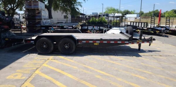 18 Foot Big Tex Black Heavy Duty Tandem Axle Equipment Trailer (14ET-18BK-MR)