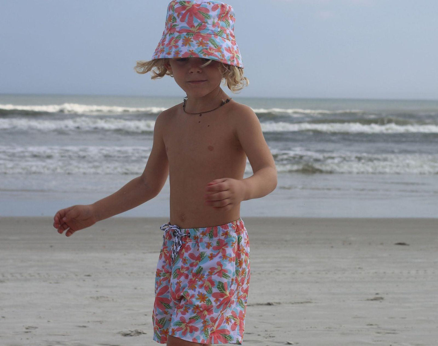 UPF 50+ Swim Shorts - Hawaiian Luau