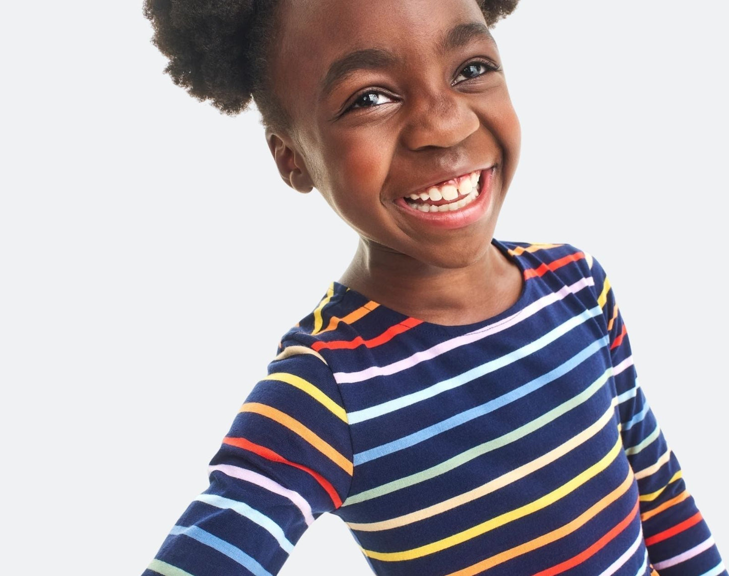 Long Sleeve Pocket Dress - Rainbow Stripe