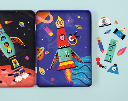 Rocket Ships Magnetic Build-It
