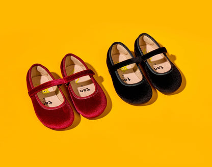 Velvet Ballet Flats