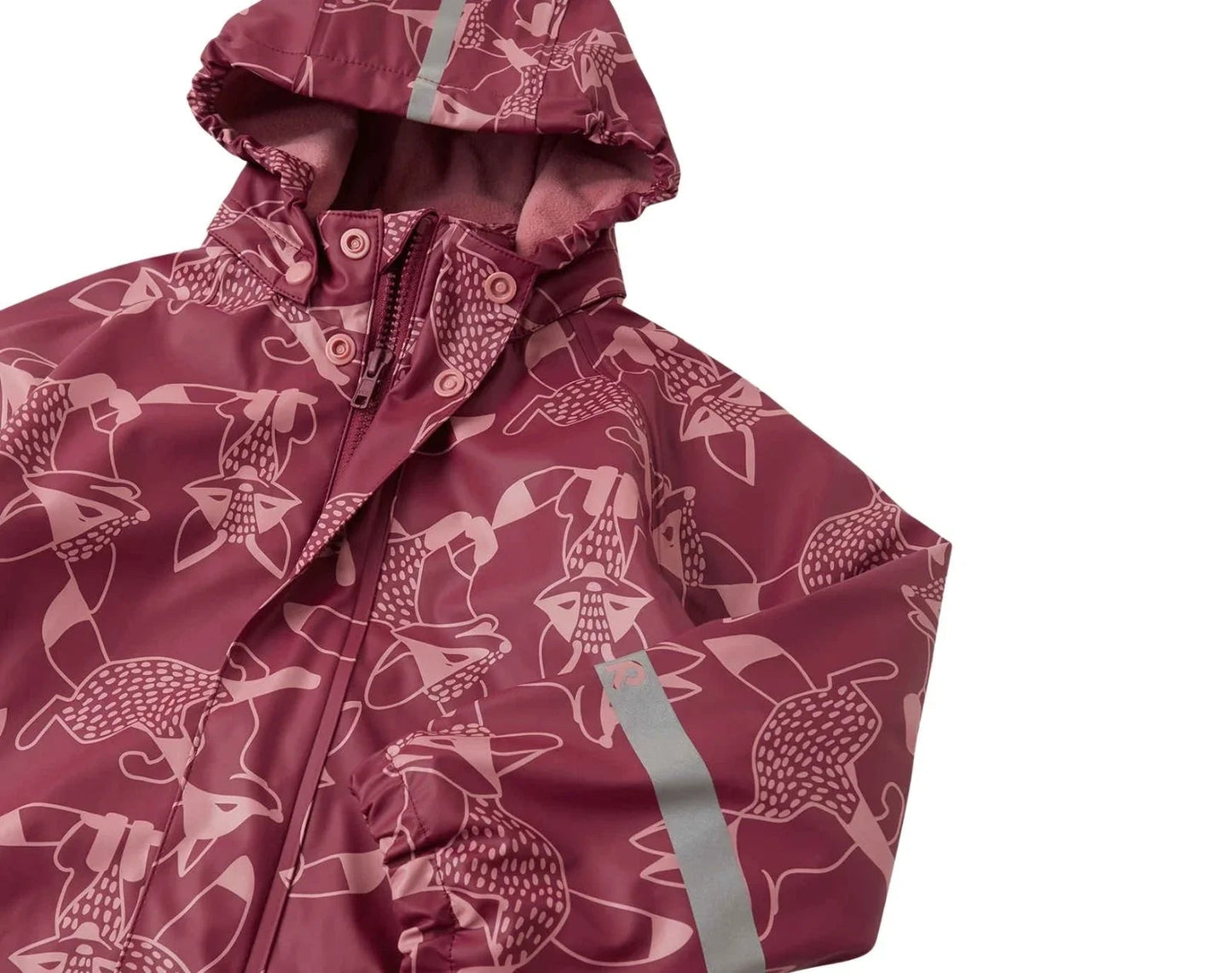 Fleece-Lined Rubber Rain Jacket - Koski