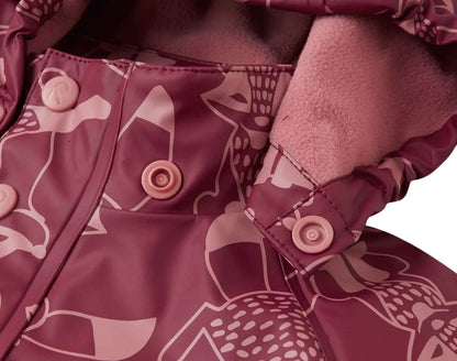 Fleece-Lined Rubber Rain Jacket - Koski