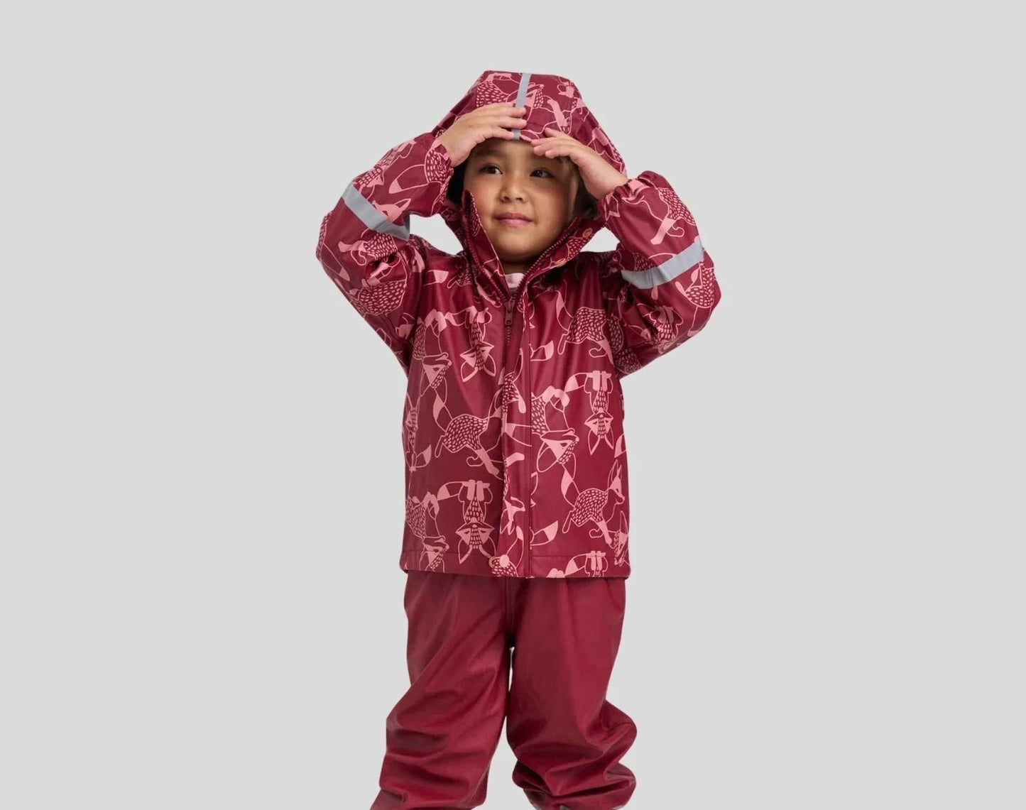 Fleece-Lined Rubber Rain Jacket - Koski