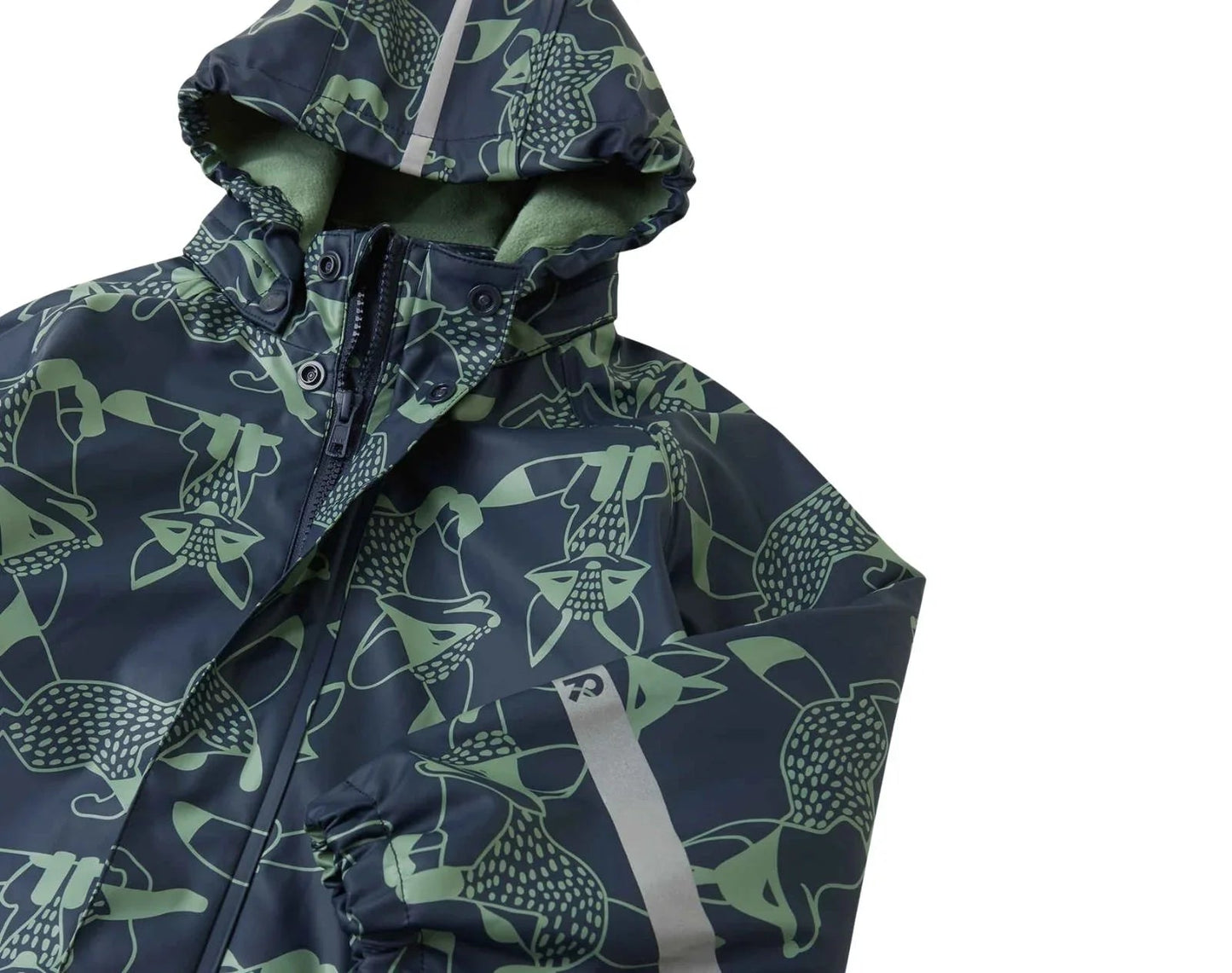 Fleece-Lined Rubber Rain Jacket - Koski