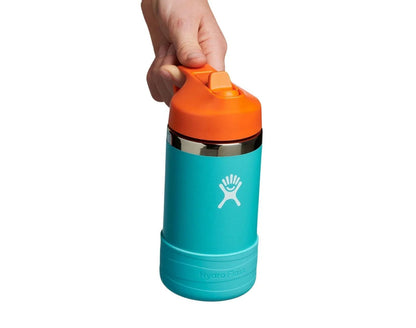 Stainless Steel Straw Lid Water Bottle - 12oz