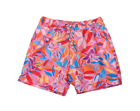 UPF 50+ Swim Shorts - Blooming Sunset