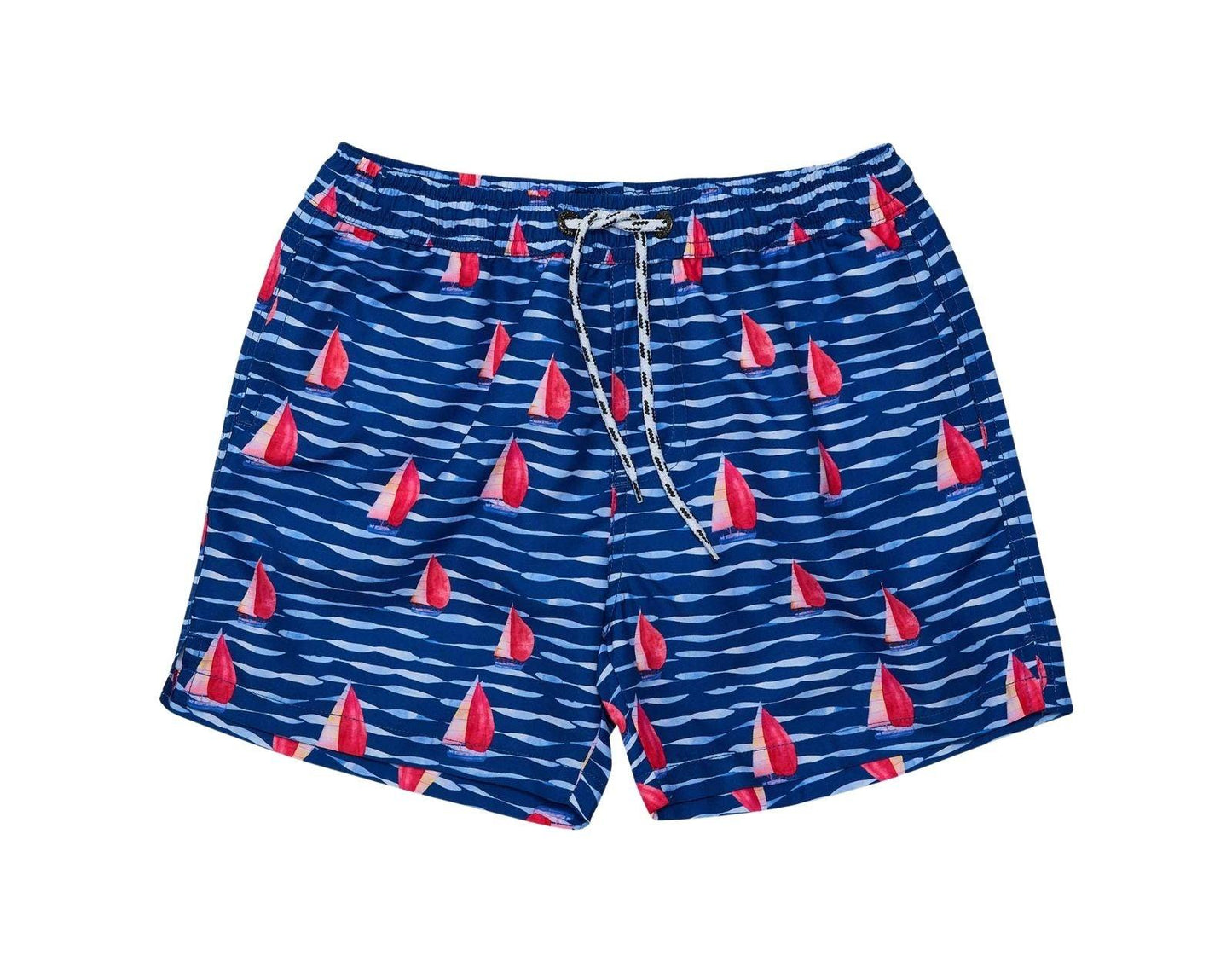 UPF 50+ Swim Shorts - Sailboats