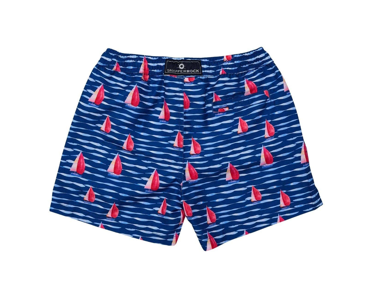 UPF 50+ Swim Shorts - Sailboats