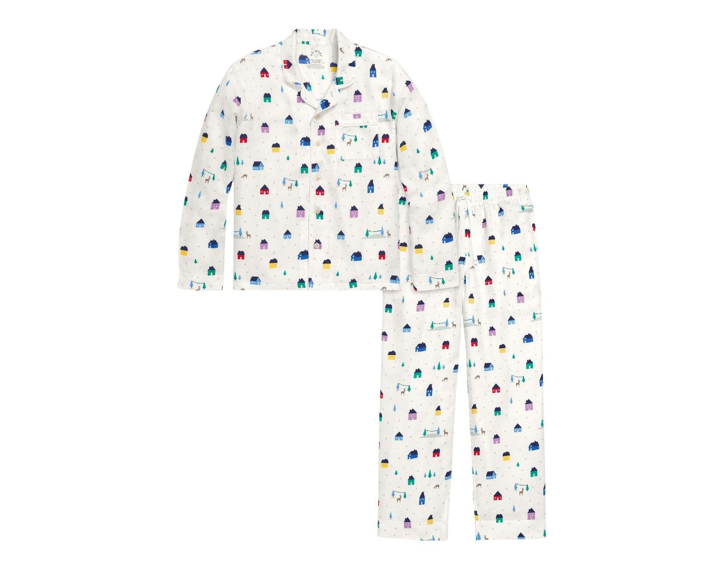 Adult Holiday PJ Set - Rainbow Village