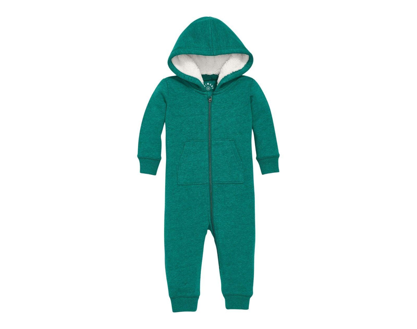 Baby Teddy Fleece-Lined Zip Romper