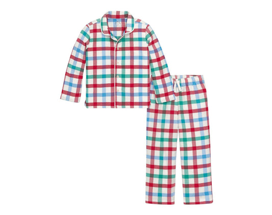 Holiday PJ Set - Peppermint Plaid