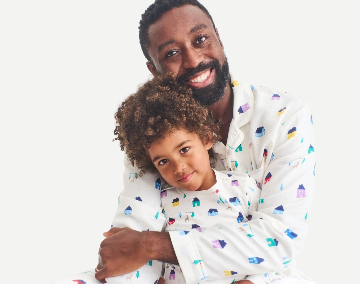 Adult Holiday PJ Set - Rainbow Village