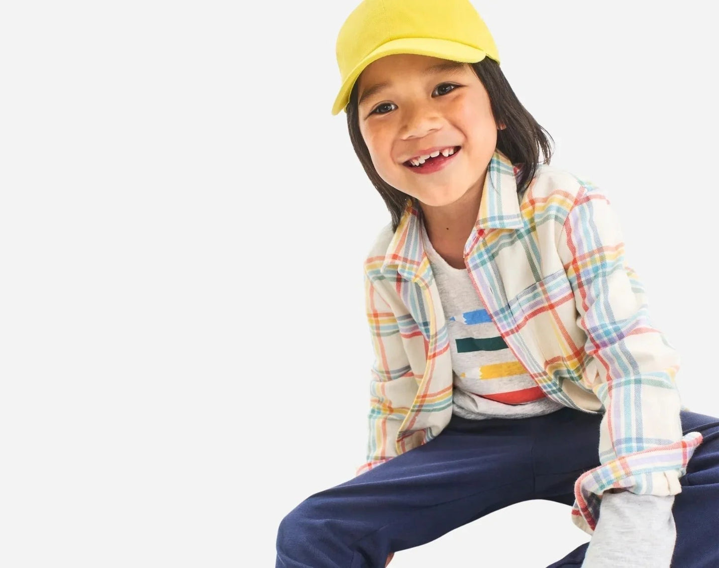 Long Sleeve Button Down - Rainbow Flannel