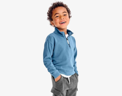 French Terry Quarter Zip Sweatshirt