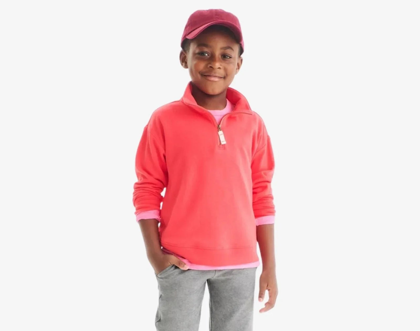 French Terry Quarter Zip Sweatshirt