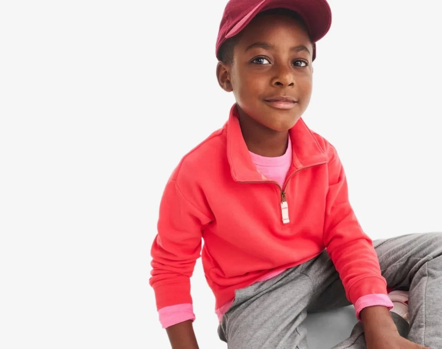 French Terry Quarter Zip Sweatshirt