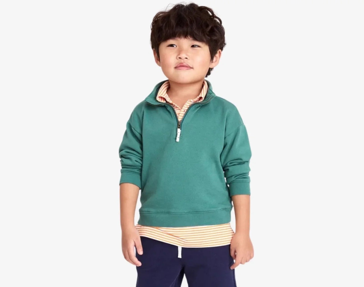 French Terry Quarter Zip Sweatshirt